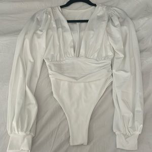 Women’s white body suit